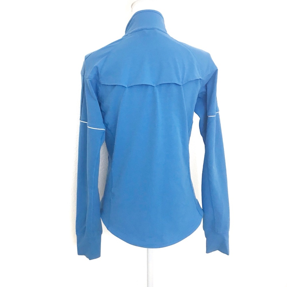 Nike Front Zip Lightweight Workout Jacket Blue - image 4